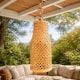 Handmade Bamboo Cylinder Hanging Lamp Shade